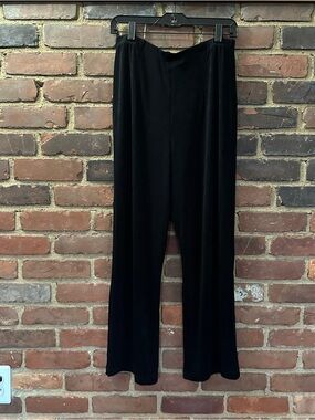 CHICOS Travelers pull-on slinky pants in black size 2 short (30 X 26.5)